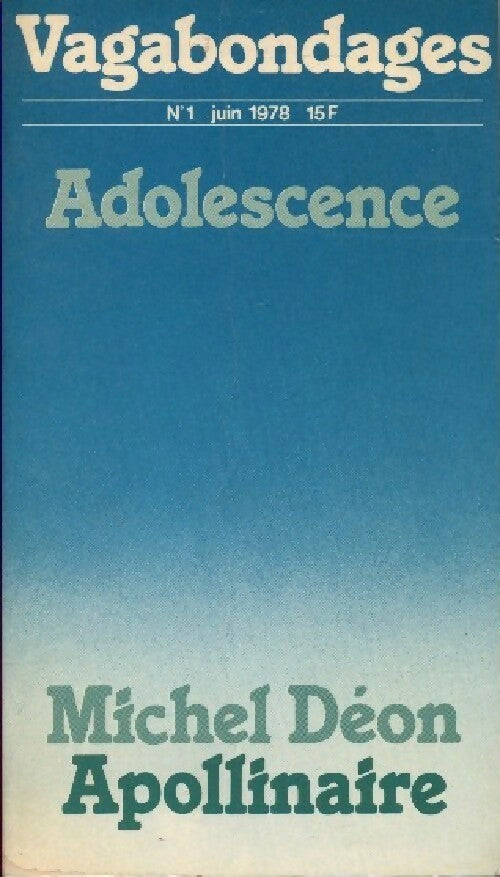Adolescence - Collectif - Livre