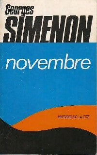 Novembre - Georges Simenon - Livre