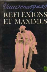 Réflexions et maximes - Vauvenargues - Livre