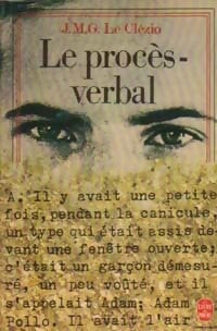 Le procès-verbal - Jean-Marie Gustave Le Clézio - Livre