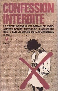 Confession interdite - José-André Lacour - Livre