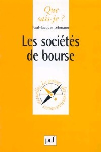 Les sociétés de Bourse - Paul-Jacques Lehmann - Livre