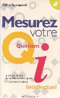 Mesurez votre QI - Gilles Azzopardi - Livre