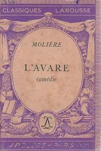 L'avare - Molière - Livre