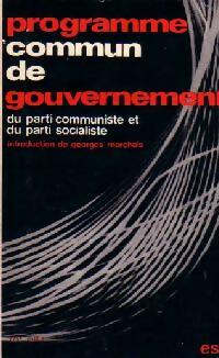 Programme commun du gouvernement - Georges Marchais - Livre