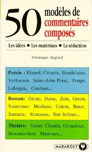 50 modèles de commentaires composés - Véronique Anglard - Livre
