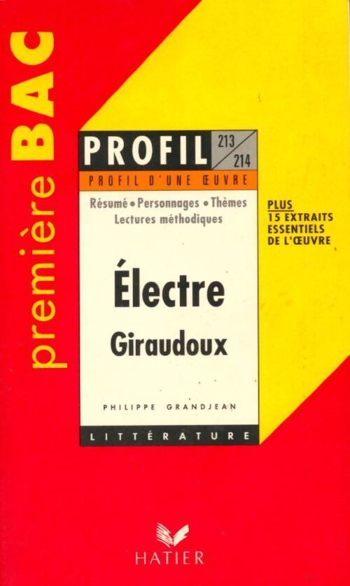 Electre - Jean Giraudoux - Livre