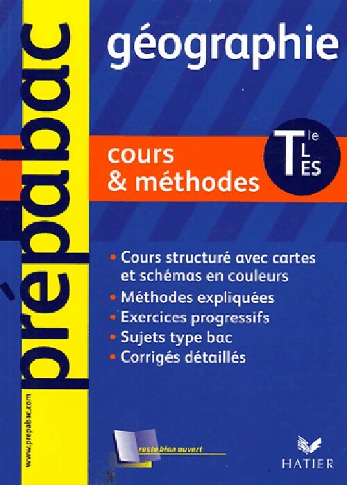 Géographie, Terminale L, ES, S : Les bases - Sophie Martin - Livre
