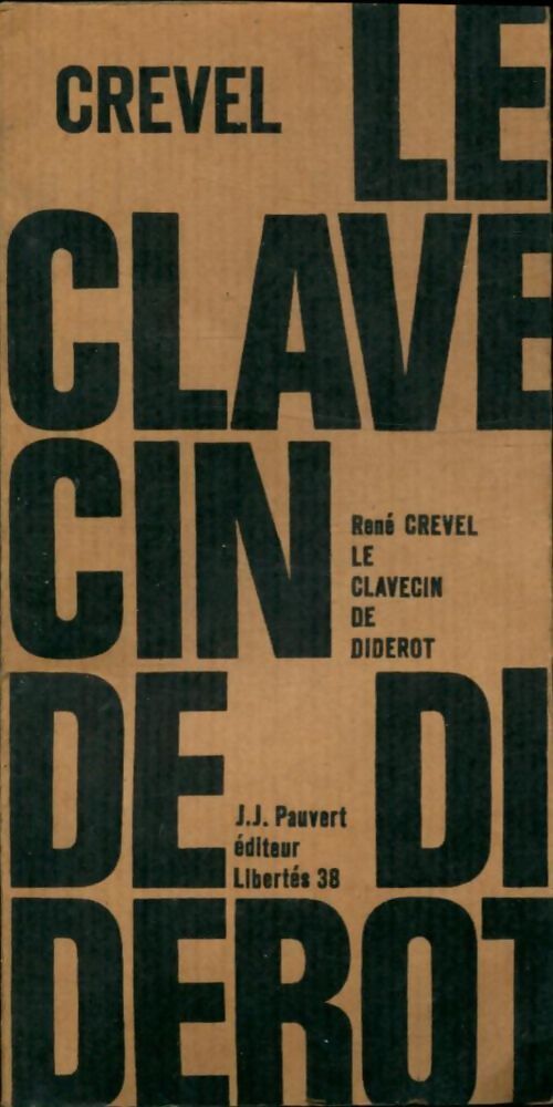 Le clavecin de Diderot - René Crevel - Livre