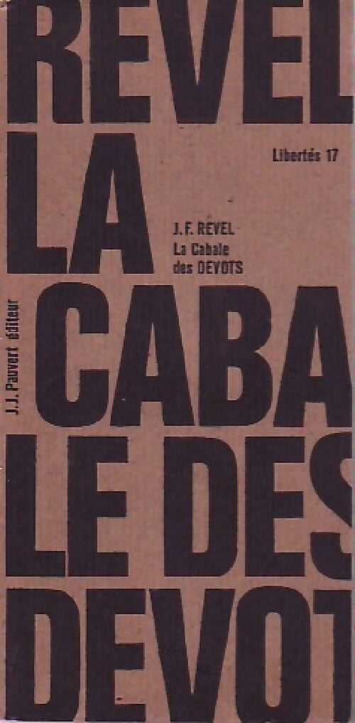 La cabale des dévôts - Jean-François Revel - Livre