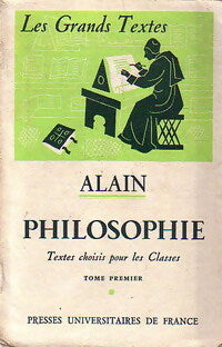 Philosophie Tome I - Alain - Livre