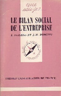 Le bilan social de l'entreprise - Jacques Igalens, Jean-Marie Peretti - Livre