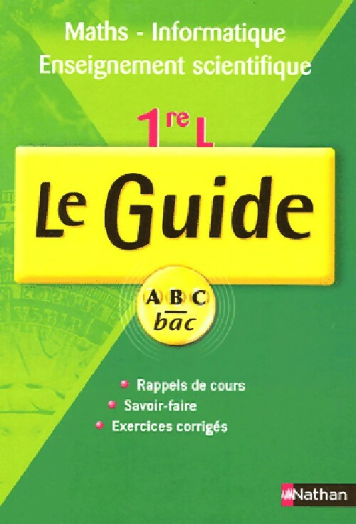 Maths - Informatique - Enseignement scientifique 1res L Cours + exercices - Collectif - Livre