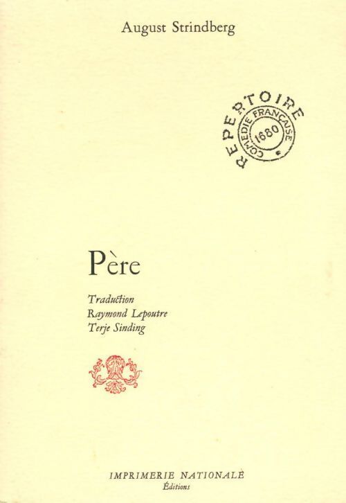 Père - August Strindberg - Livre