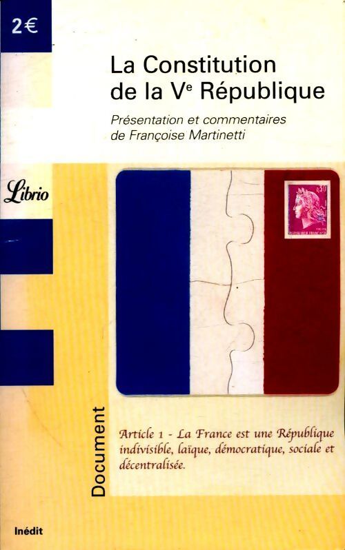La constitution de la Ve République - Inconnu - Livre