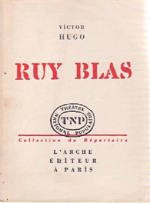 Ruy Blas - Victor Hugo - Livre