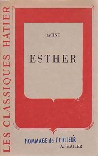 Esther - Jean Racine - Livre