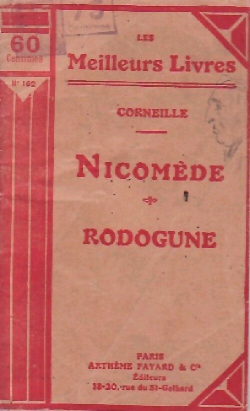 Nicomède / Rodegune - Pierre Corneille - Livre