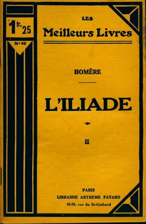 Iliade Tome II - Homère - Livre