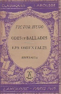 Odes et ballades / Les orientales - Victor Hugo - Livre