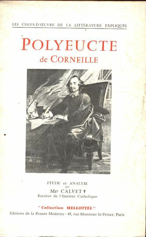 Polyeucte de Corneille - Mgr Calvet - Livre