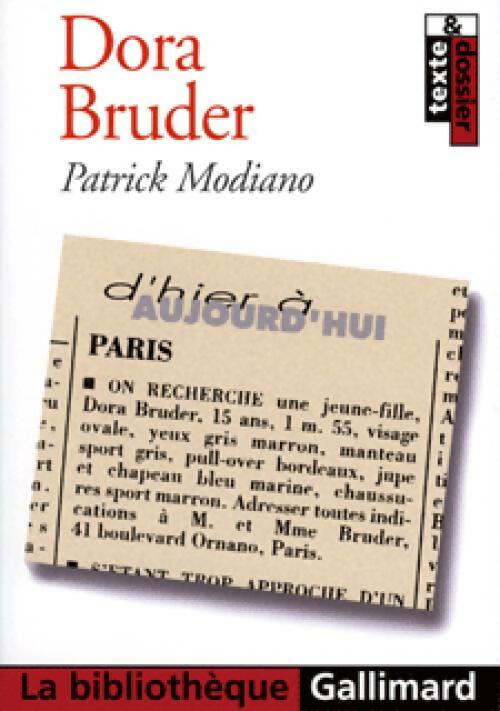 Dora Bruder - Patrick Modiano - Livre
