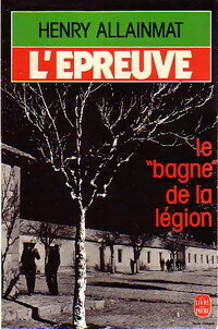 L'épreuve - Henry Allainmat - Livre