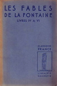 Fables (Livres IV à VI) - Jean De La Fontaine - Livre