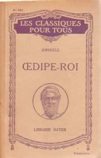 Oedipe roi - Sophocle - Livre