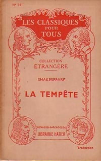La tempête - William Shakespeare - Livre