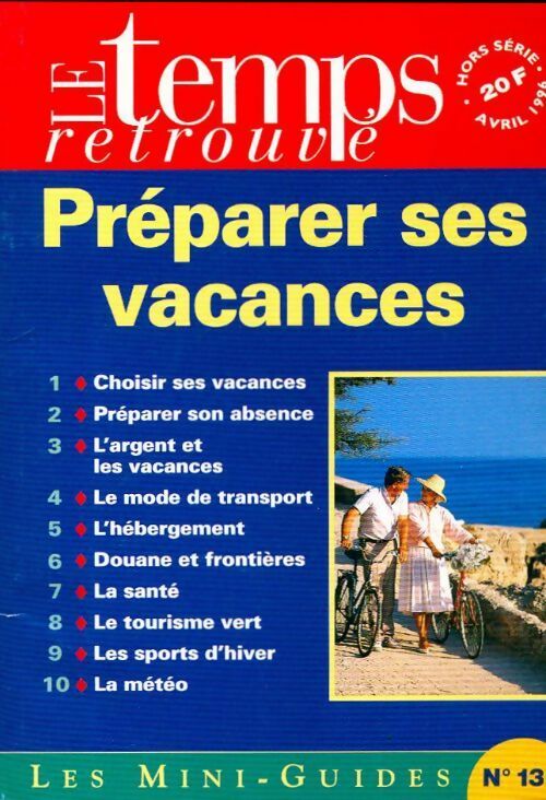 Préparer ses vacances - Collectif - Livre