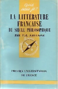 La littérature française du siècle philosophique - Verdun-L. Saulnier - Livre