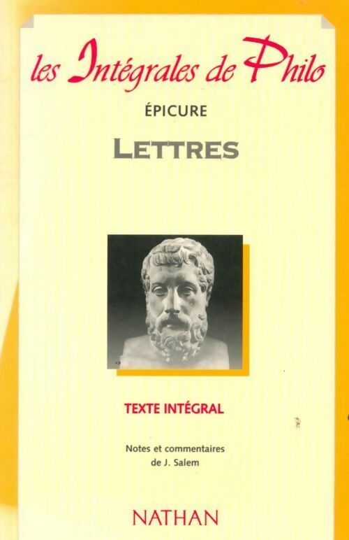 Lettres - Epicure - Livre