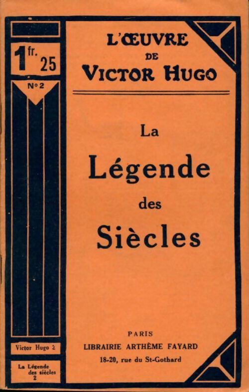 La légende des siècles Tome II - Victor Hugo - Livre