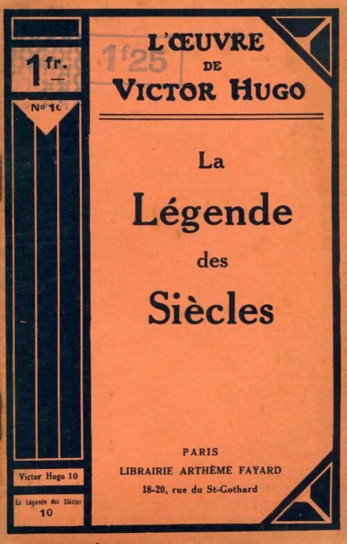 La légende des siècles Tome X - Victor Hugo - Livre