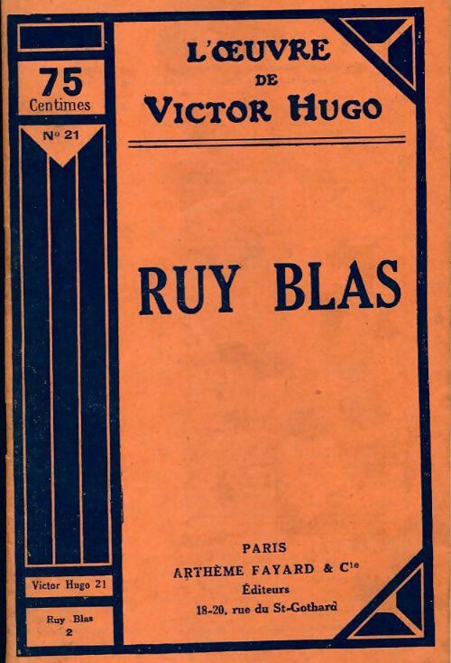 Ruy Blas Tome II - Victor Hugo - Livre