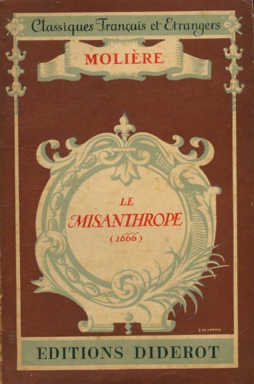 Le misanthrope - Molière - Livre