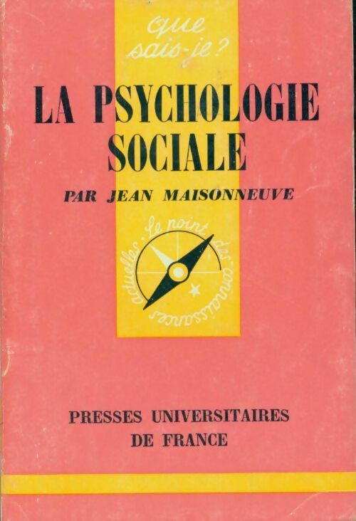 La psychologie sociale - Jean Maisonneuve - Livre