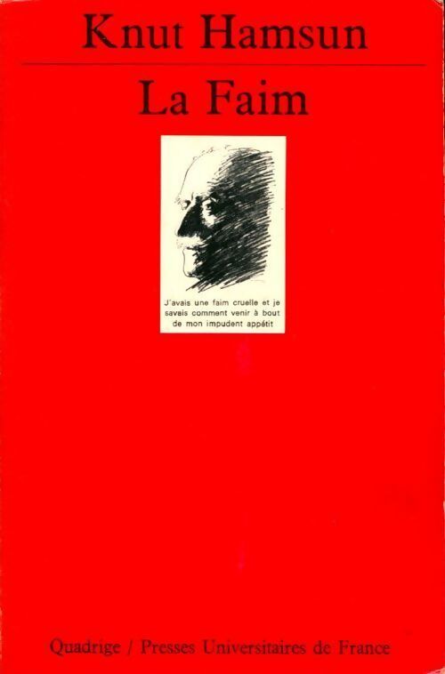 La faim - Knut Hamsun - Livre