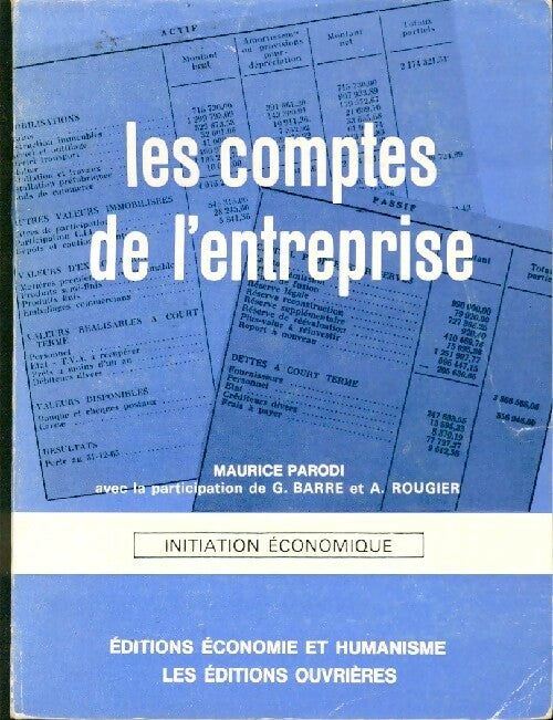 Les comptes de l'entreprise - Gilbert Barre, André Rougier - Livre