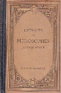 Extraits des philosophes du XVIIIe siècle - G. Lanson - Livre