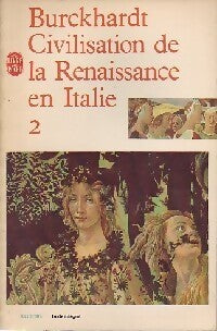 Civilisation de la renaissance en Italie Tome II - Jacob Burckhardt - Livre