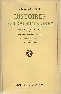 Histoires extraordinaires - Edgar Poë - Livre