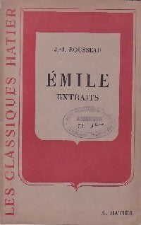 Emile (extraits) - Jean-Jacques Rousseau - Livre