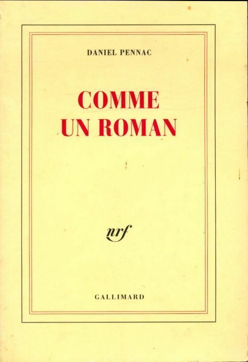 Comme un roman - Daniel Pennac - Livre