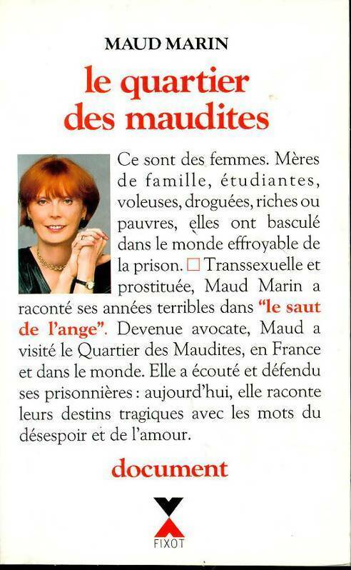 Le quartier des maudites - Marin Maud - Livre