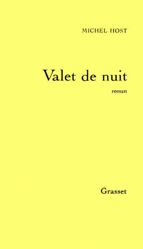 Valet de nuit - Michel Host - Livre
