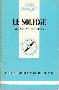 Le solfège - Jean-Paul Holstein - Livre