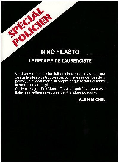 Le repaire de l'aubergiste - Nino Filasto - Livre