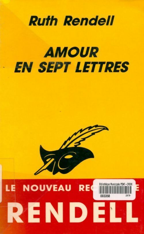 Amour en sept lettres - Ruth Rendell - Livre
